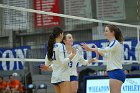 VB vs USCGA  Wheaton College Women's Volleyball vs U.S. Coast Guard Academy. - Photo by Keith Nordstrom : Wheaton, Volleyball